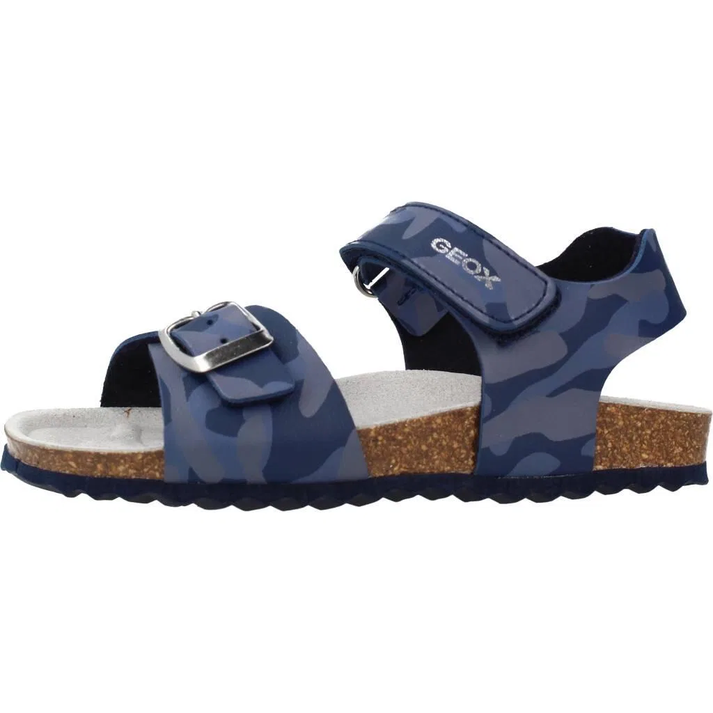 Детские сандалии с закрытым носком Geox B Sandal Chalki Boy, Цвет Blau — фото 2