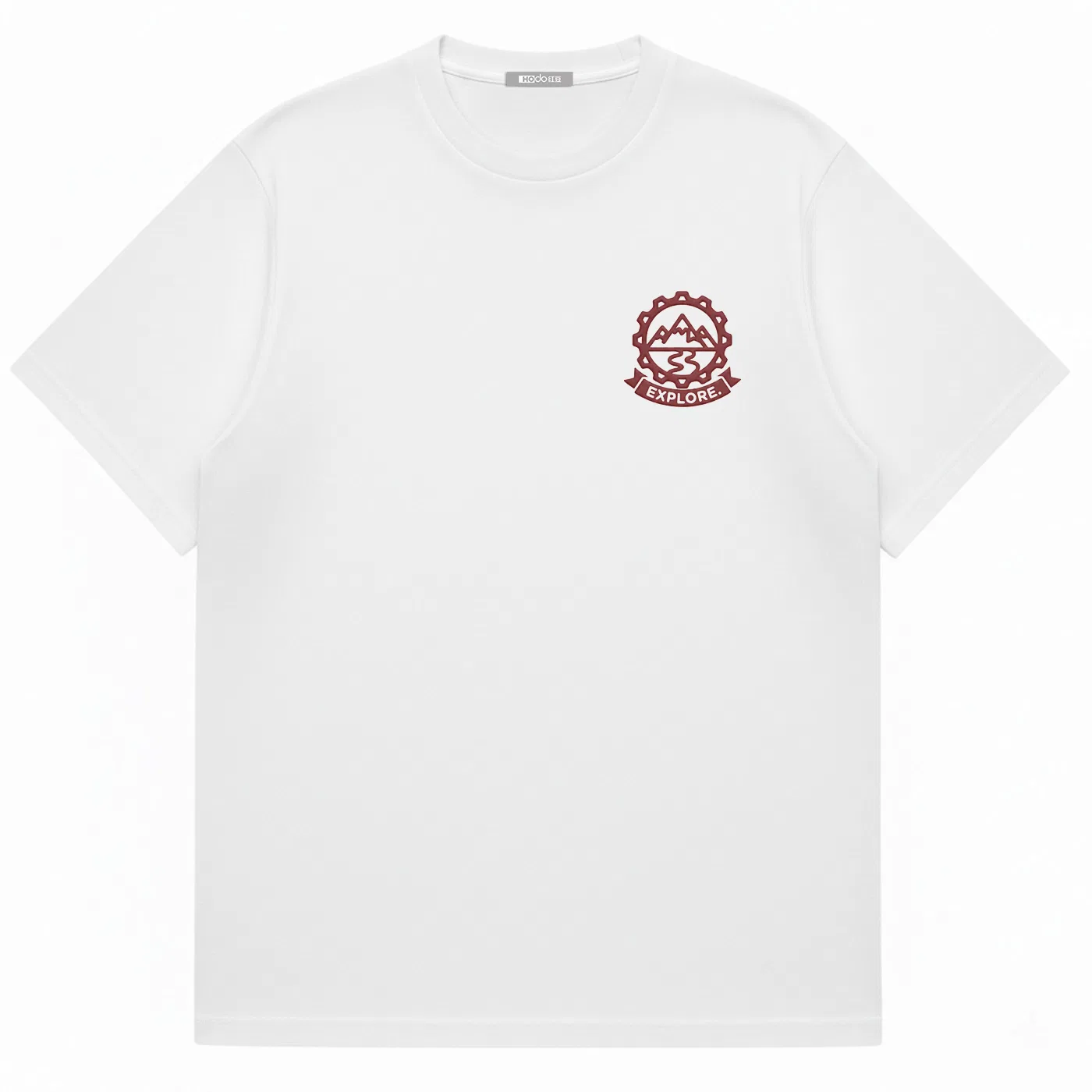 Детская футболка с принтом Red bean Explore, White
