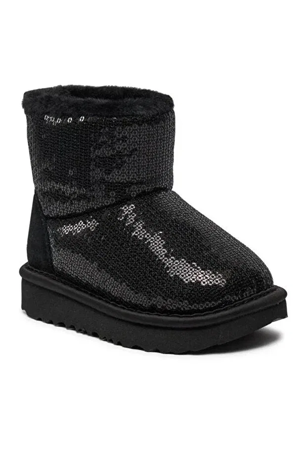 Детские ботинки для девочек с коротким каблуком Ugg, Black