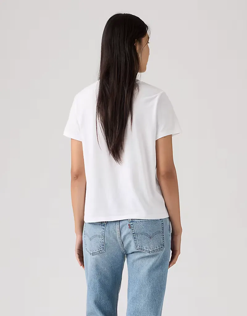 Хлопковая футболка Levi's Favorite, белый — фото 4