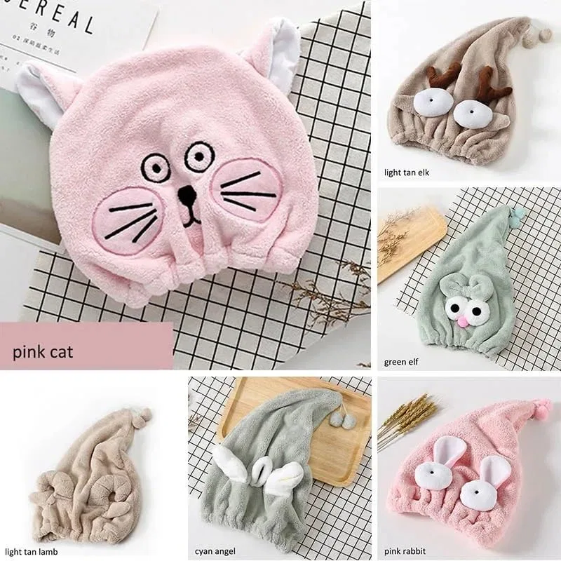 Шапочка для душа Adjustable, AD-BCrbgen, Coral Velvet, Green Elf — фото 3