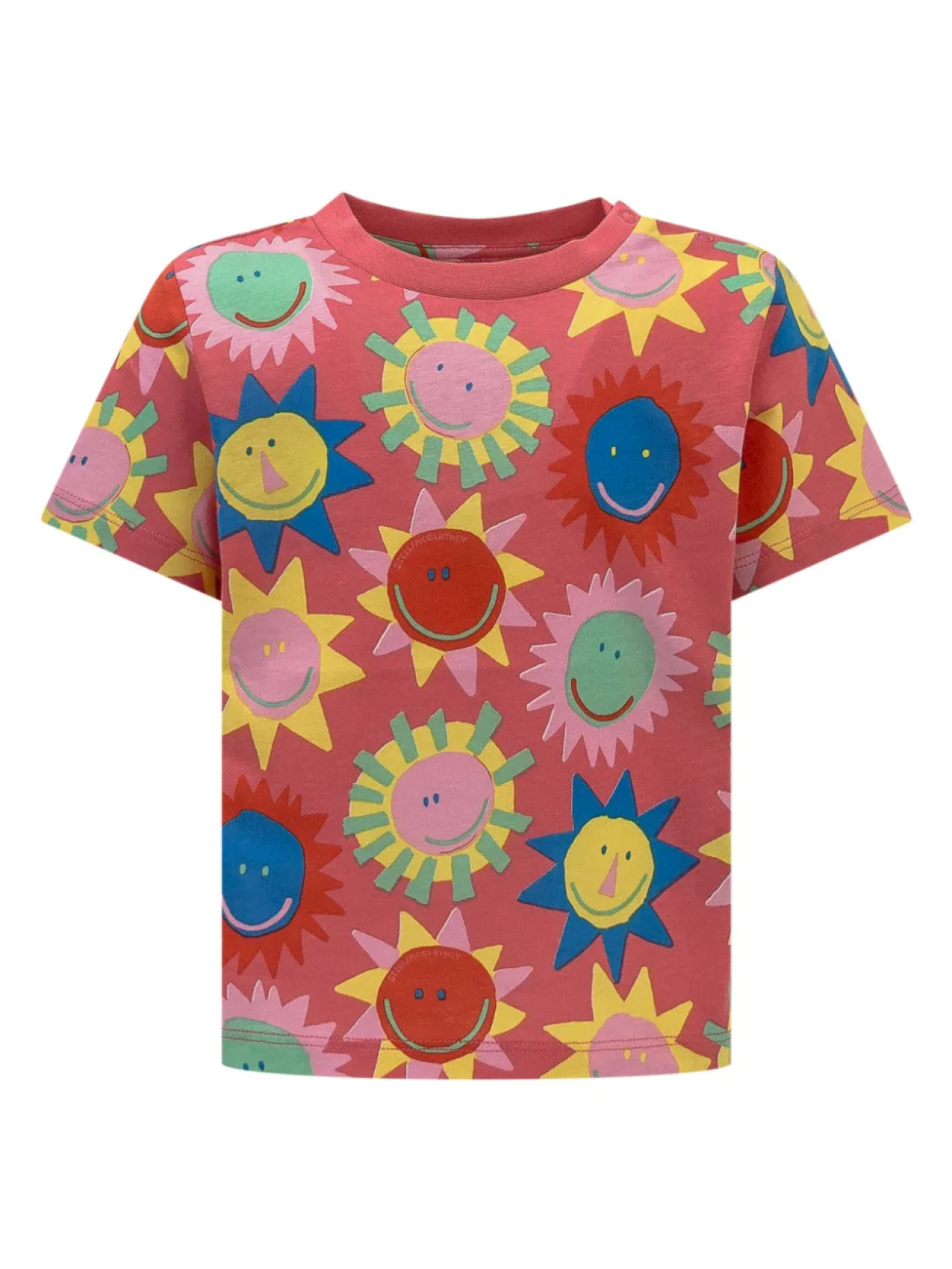 

Stella McCartney Kids футболка с принтом Sun, розовый