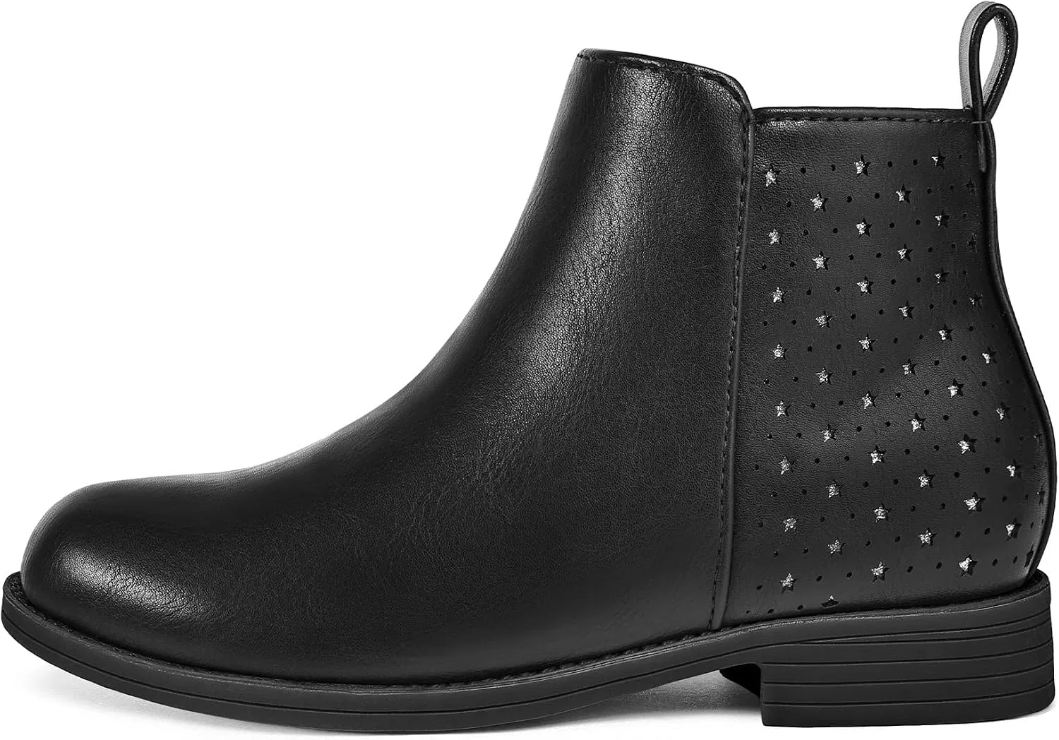 Детские ботинки для девочек с боковой молнией K KomForme, Black — фото 4