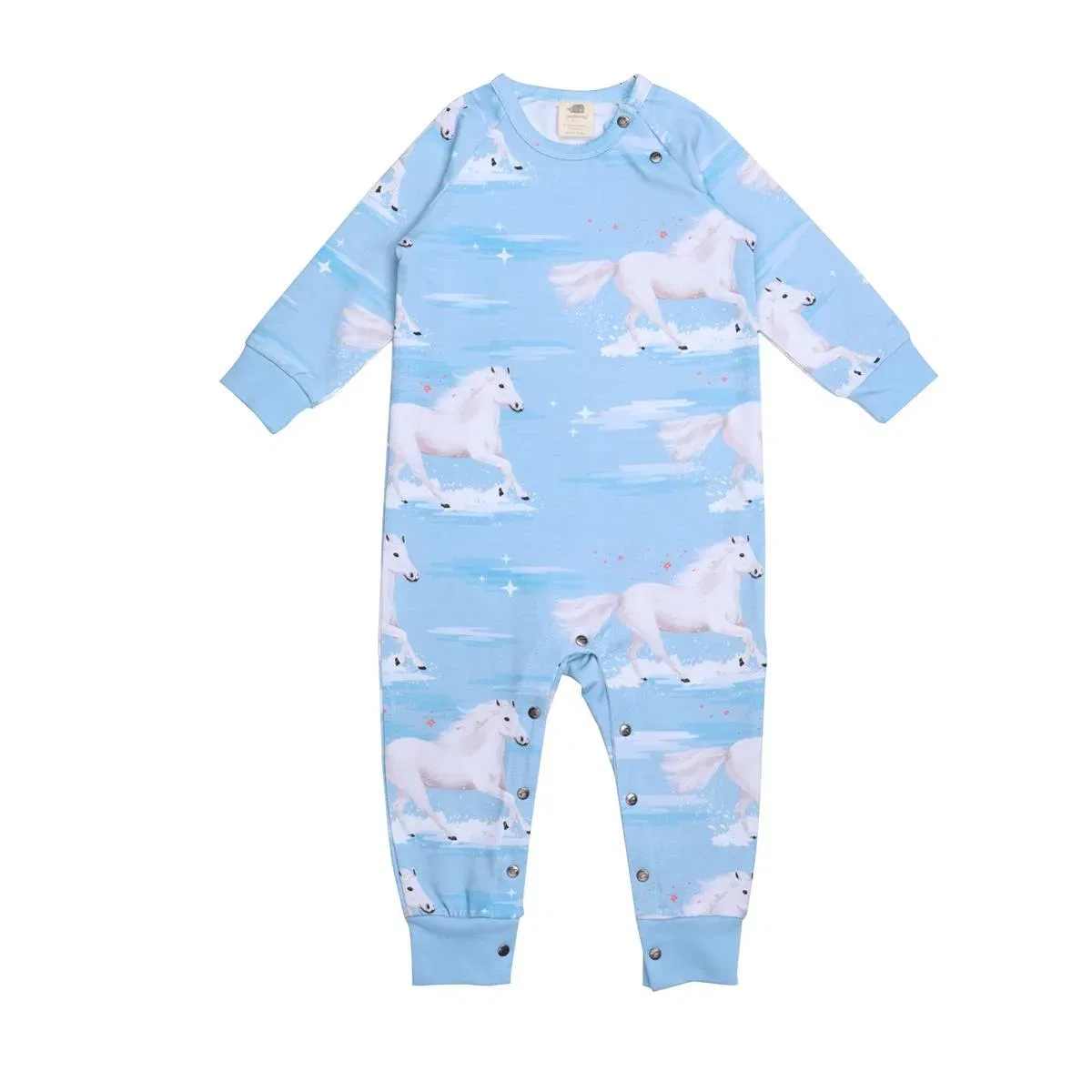 Комбинезон детский из хлопка Walkiddy, белый