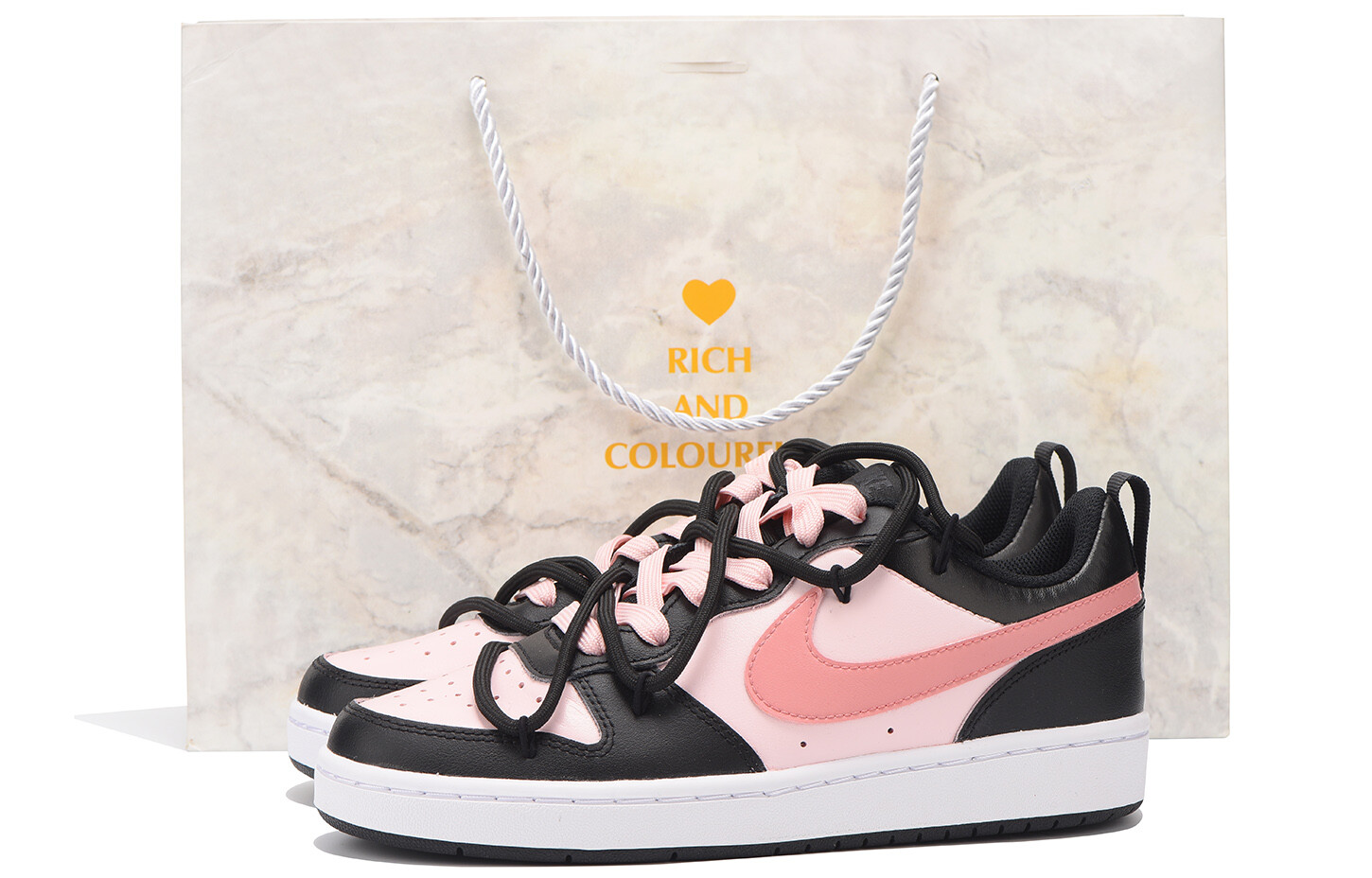

Кроссовки Nike Court Borough Skateboard Shoes Women's Low-Top Pink, Черный, Кроссовки Nike Court Borough Skateboard Shoes Women's Low-Top Pink