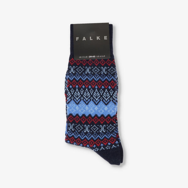 

Вязаные носки Aspen до середины икры Falke, синий