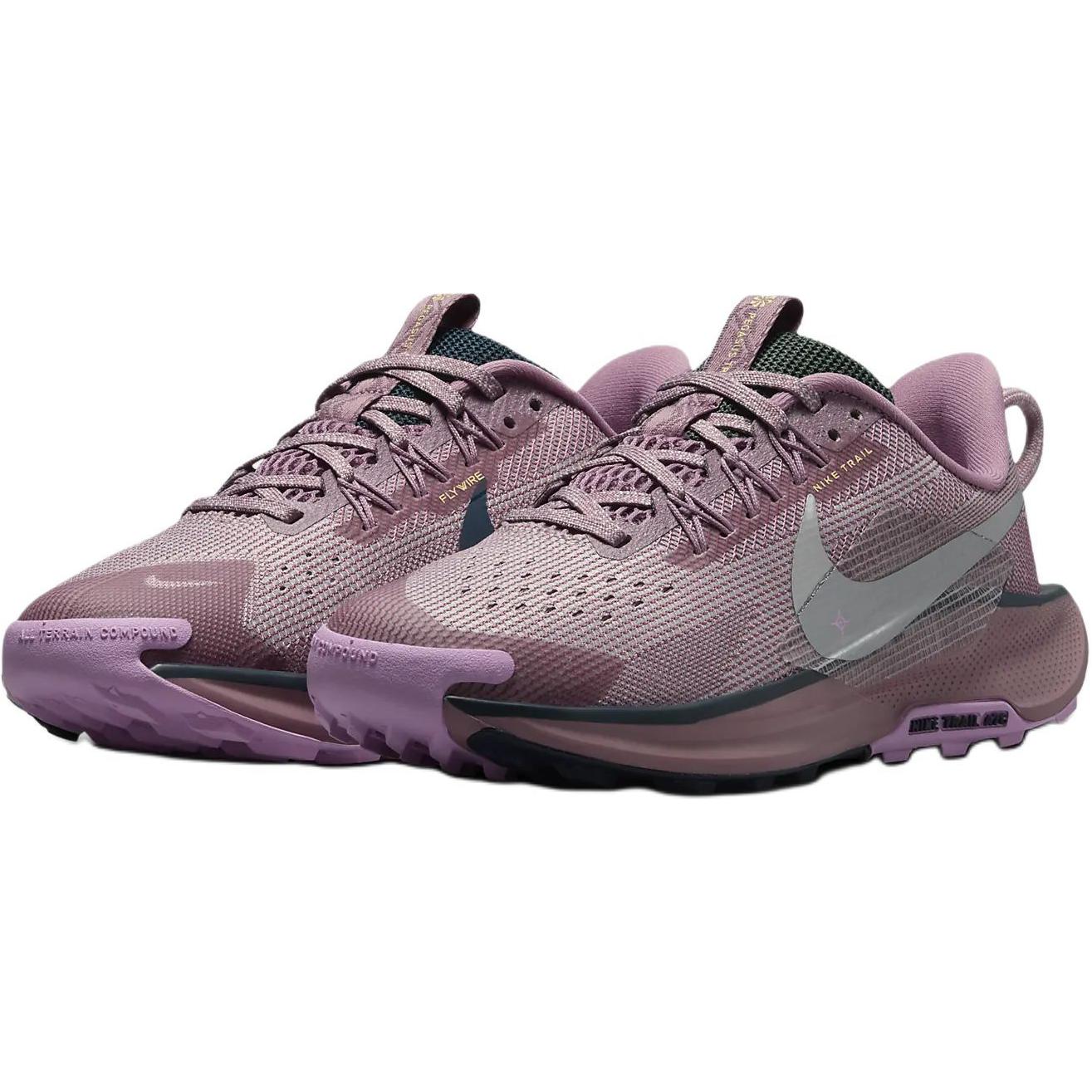 Nike Pegasus Trail 5 устойчивые к истиранию низкие детские беговые кроссовки plum red — фото 4