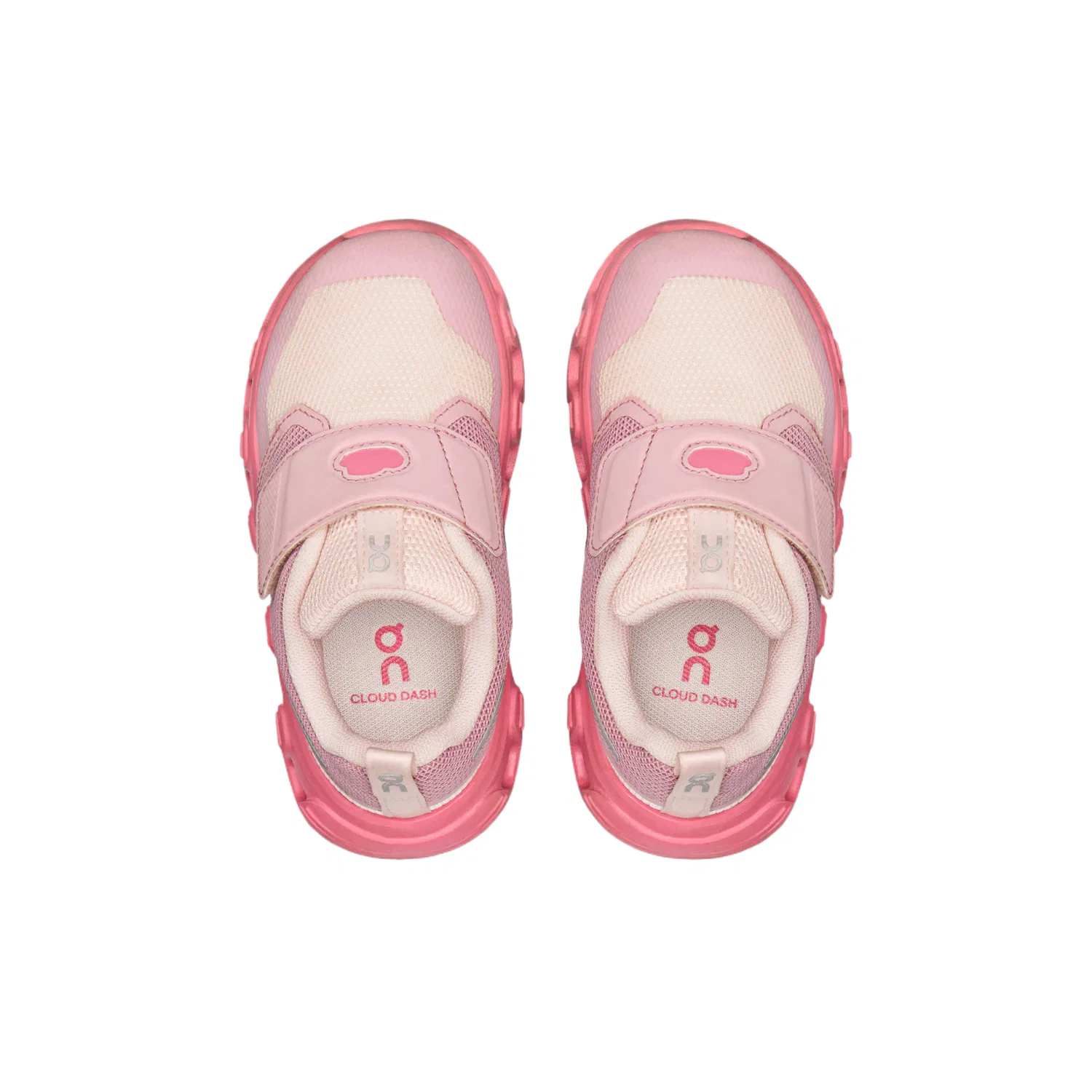 Детские повседневные кроссовки для девочек On Baby, Цвет Cotton Candy Pink/Camellia Pink — фото 4
