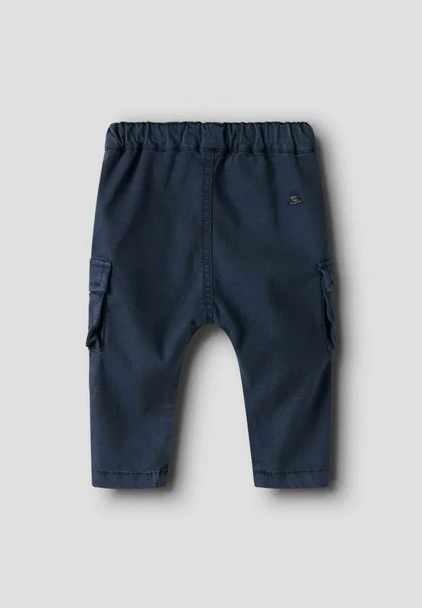 Брюки из лаиоцелла, полиэстера, вискозы и эластана Hose baggy fit cargo Name It, темно-синий Blazer — фото 2
