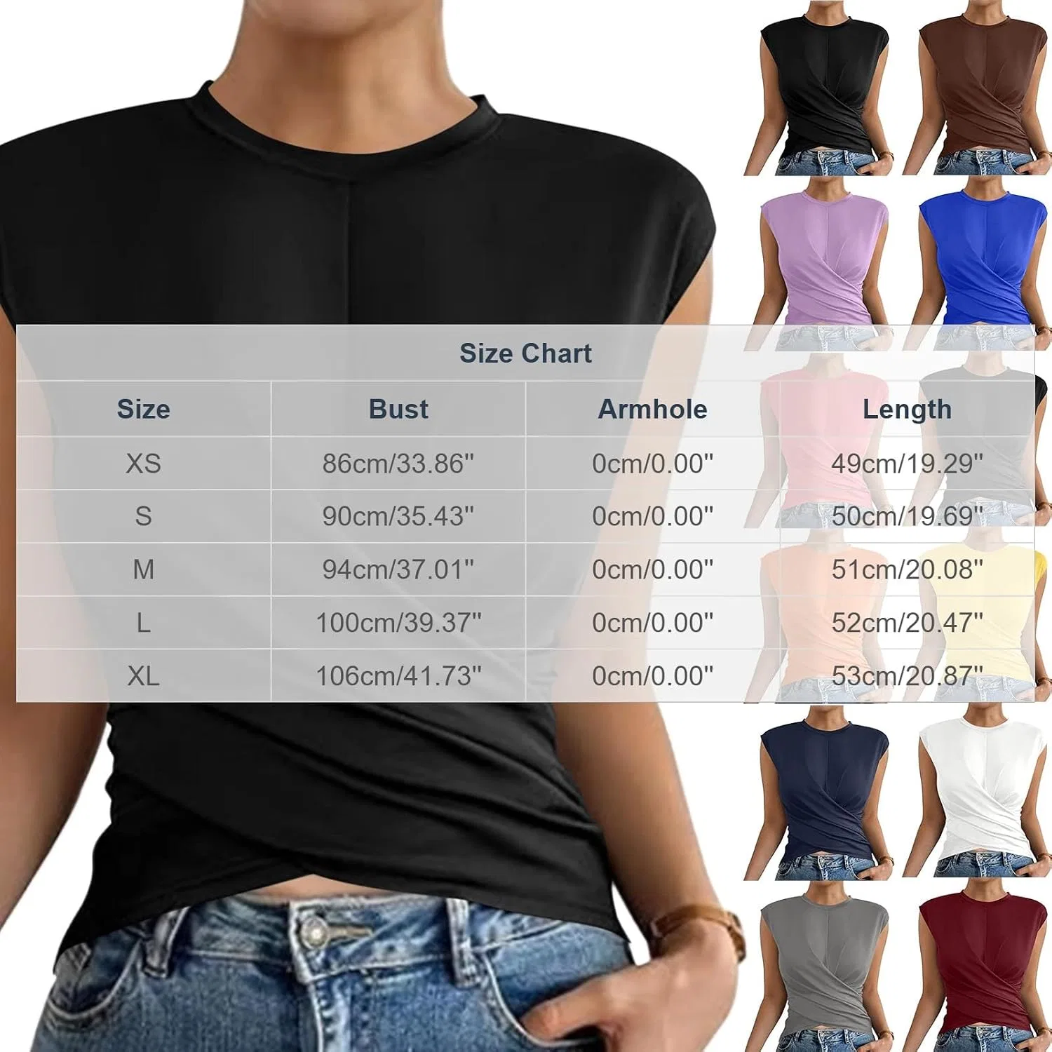 Женская футболка с кап-рукавом Wrap Tops, серый — фото 4