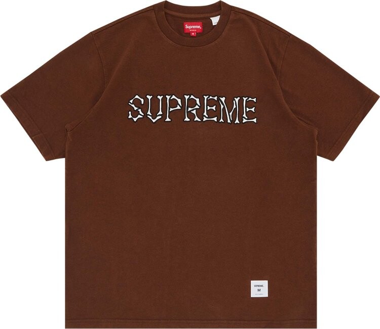 

Футболка Supreme Bones Short-Sleeve Top 'Brown', коричневый