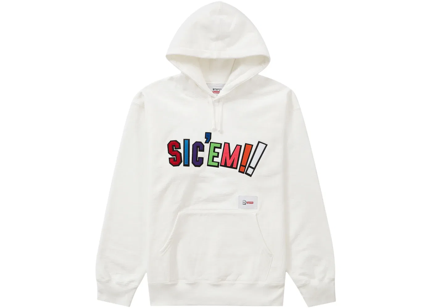 Мужской худи с принтом Sic'em! Supreme, White