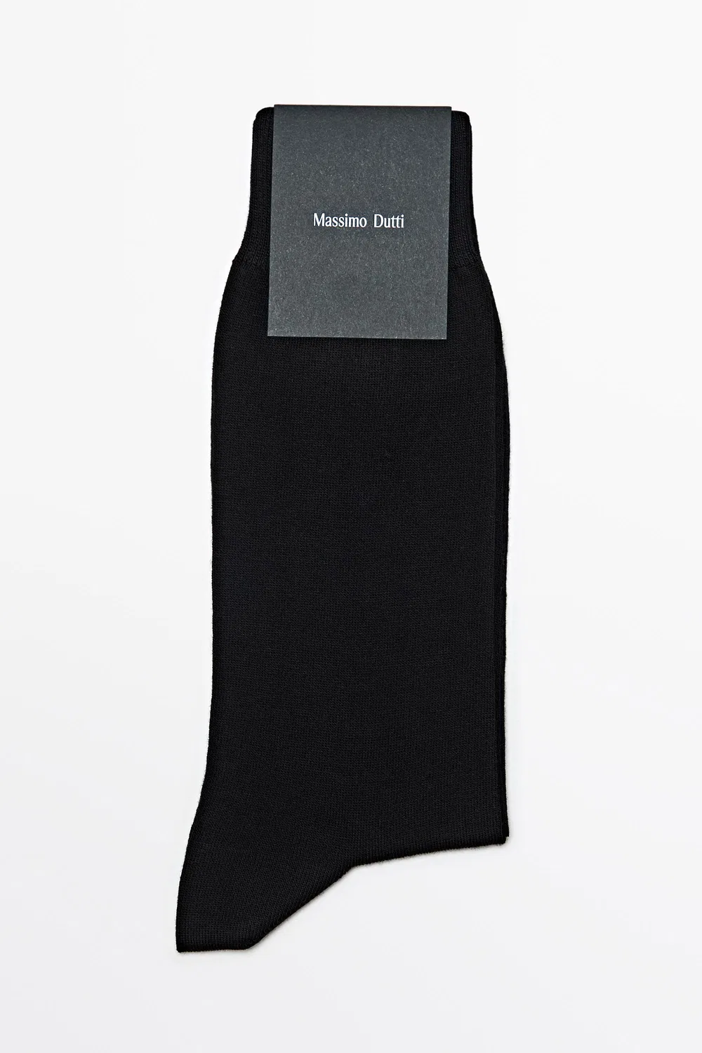 Носки Massimo Dutti, вязаные, однотонные, черный