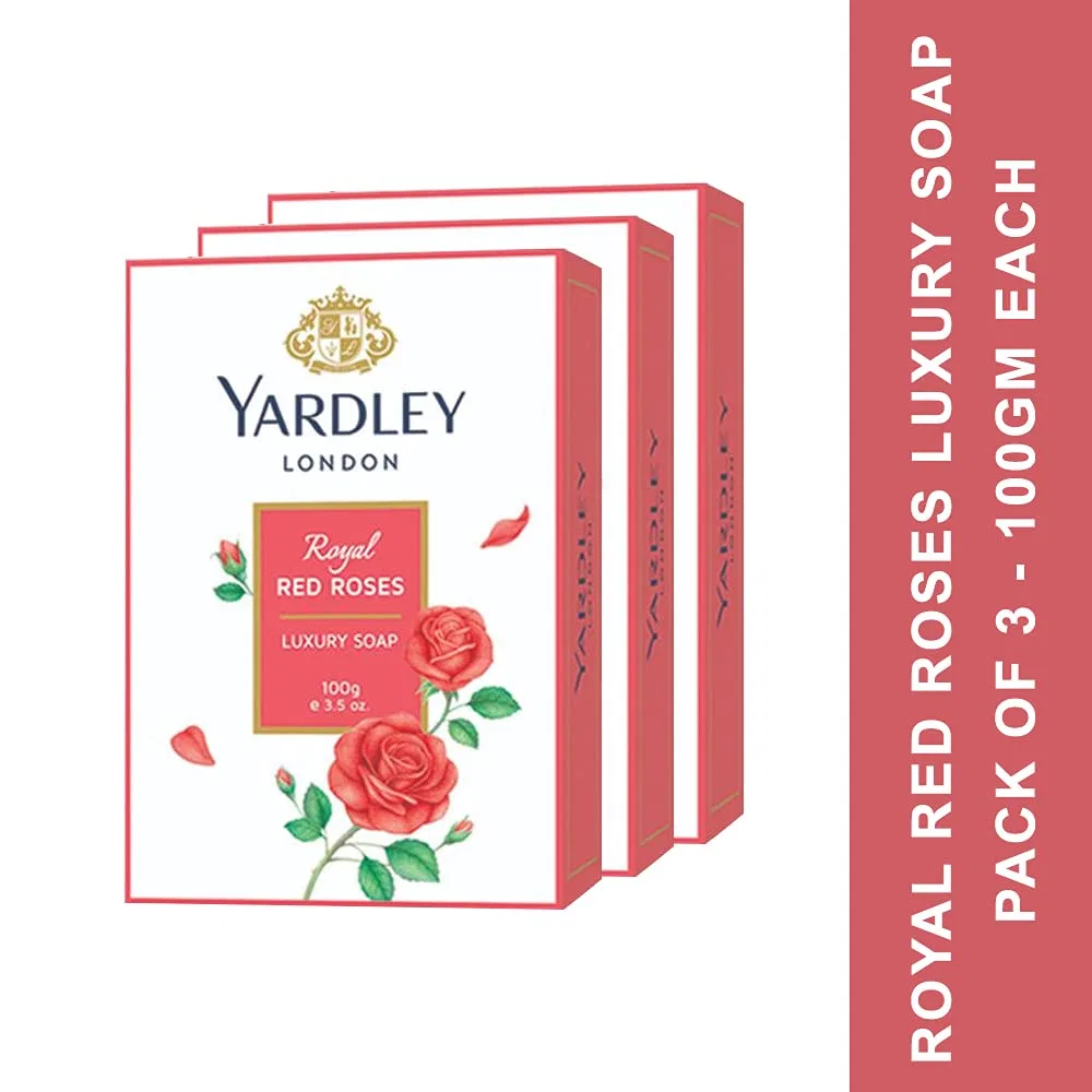 Твердое мыло Yardley Royal Red Roses, 3x100г — фото 4