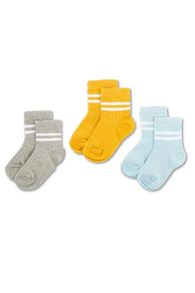 Детский комплект носков с полосками Novibaby, B22
