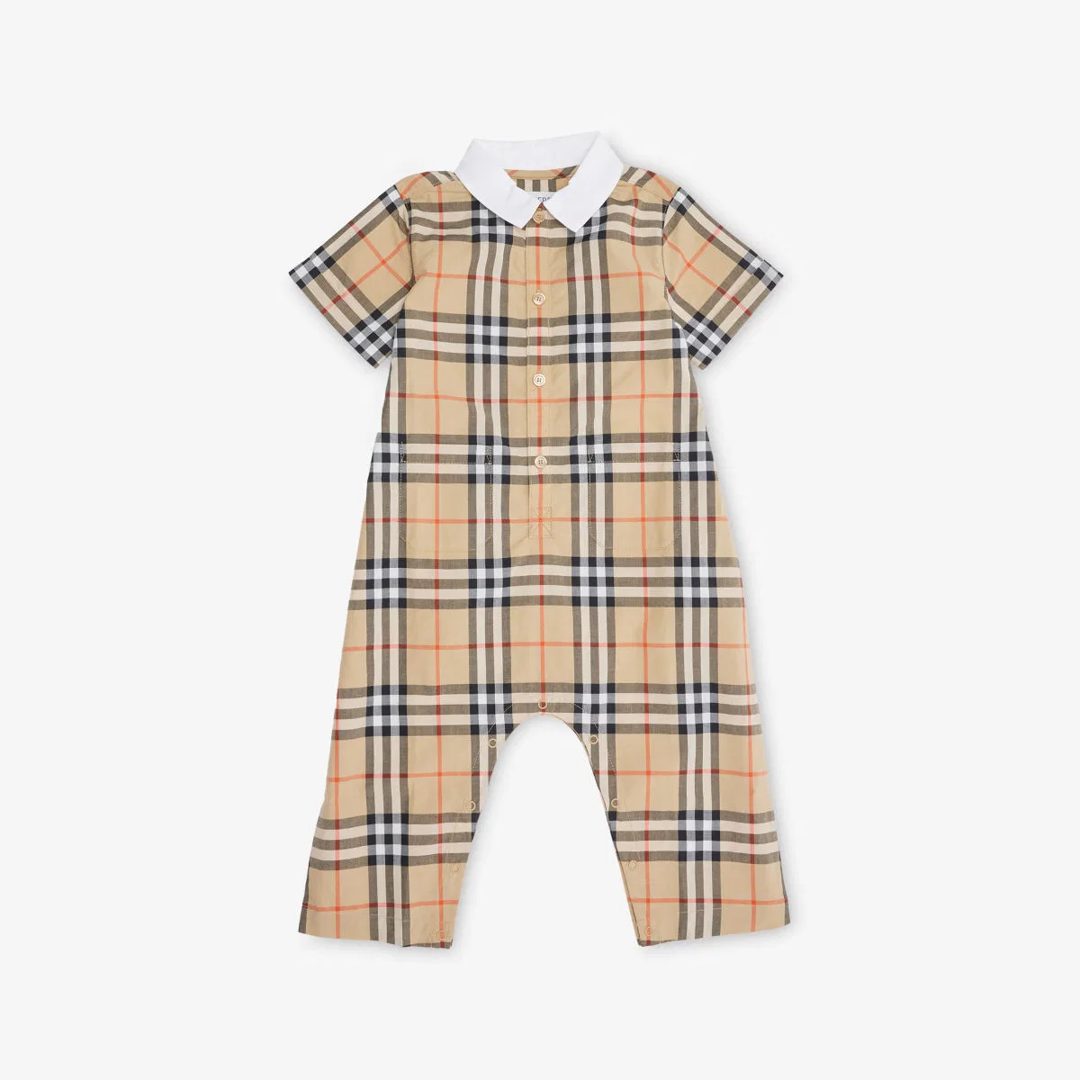 Боди из хлопкового поплина с клетчатым принтом «Андреас» (3-18 месяцев) Burberry