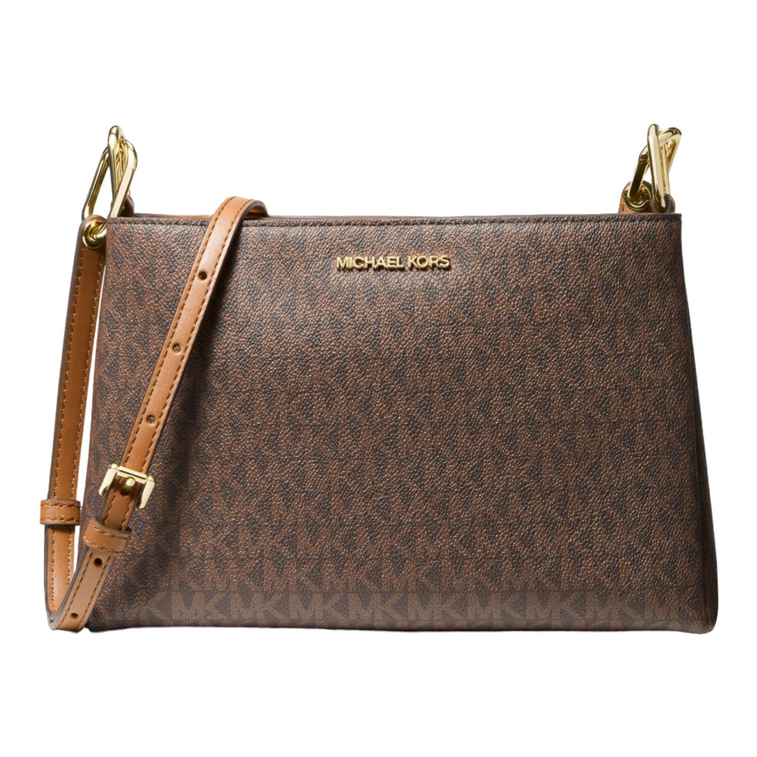 

Сумка Michael Michael Kors Trisha Medium Logo Crossbody, коричневый