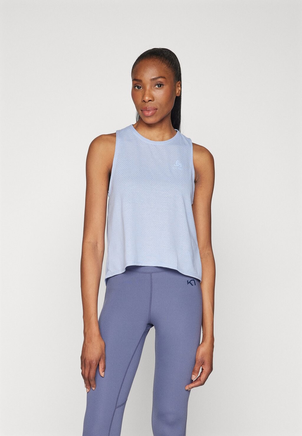 

Топ TANK CREW NECK ESSENTIAL ODLO, цвет blue heron melange
