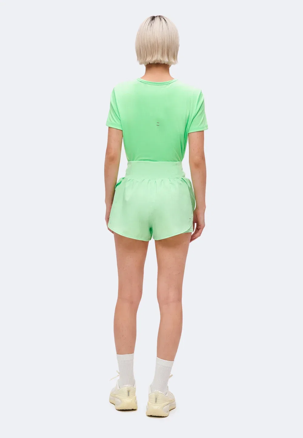 W nk flow df hr 2n1 shrt - шорты 2-в-1 Nike Performance, Cucumber Calm — фото 3
