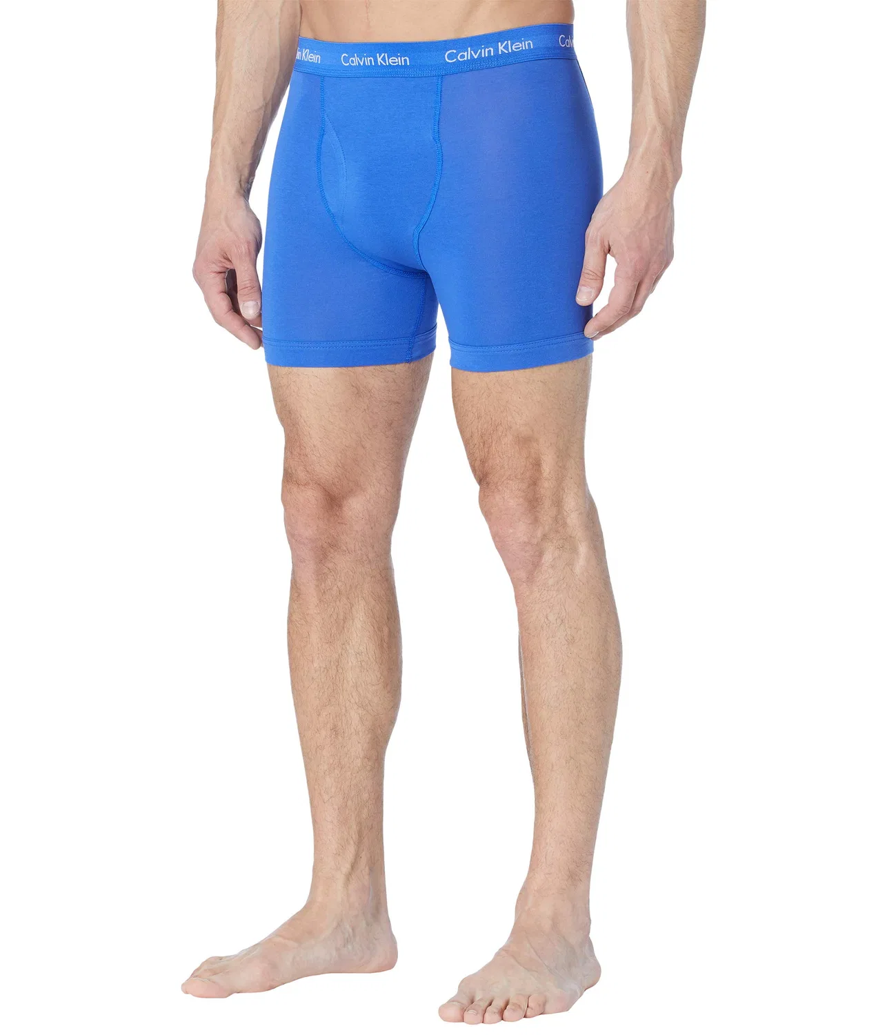 Мужские боксеры из 3 штук Calvin Klein, Black, Blue Shaded, Cobalt Water With Breathable — фото 4