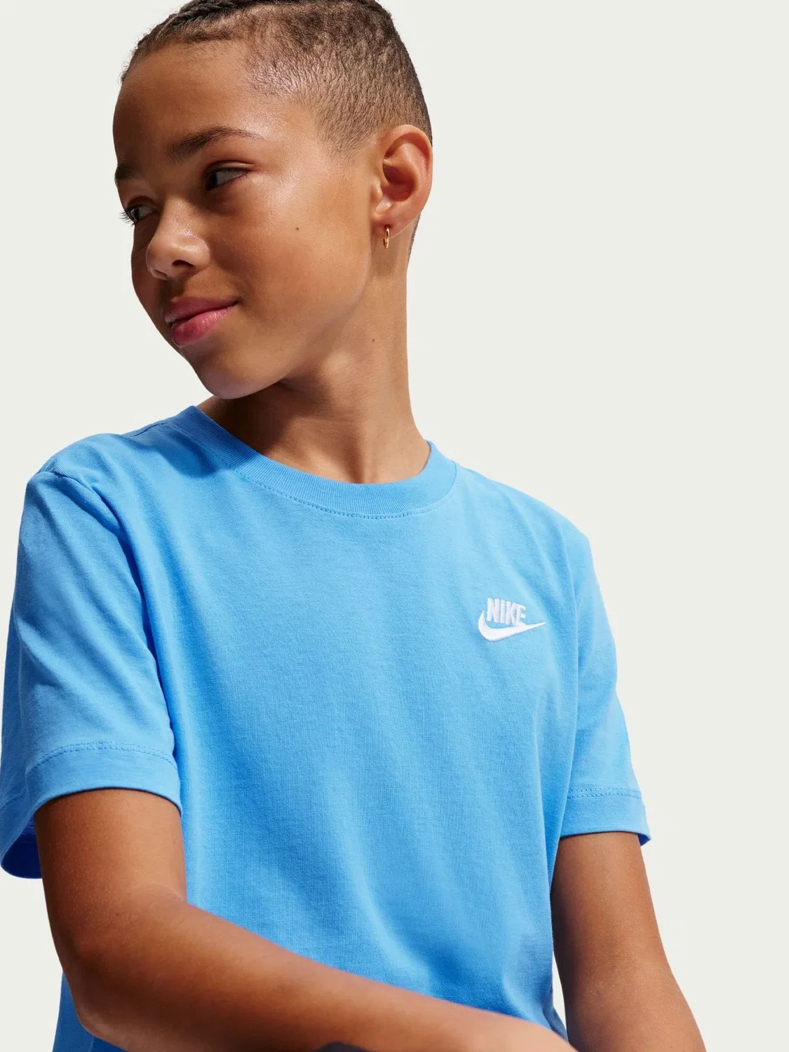 Футболка Nike Club University Blue, синяя — фото 4