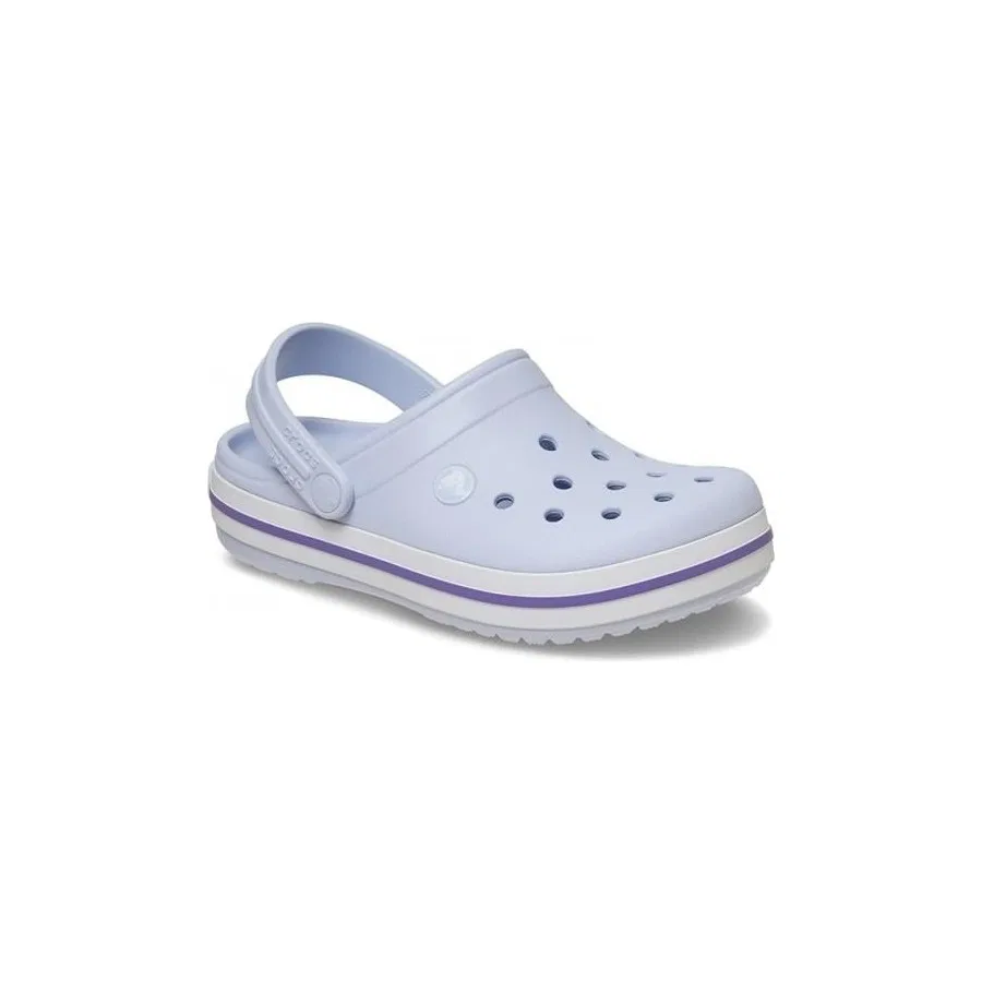 Детские спортивные шлепанцы с ремешком на пятке, модель Crocband Clog K, Crocs, Светло-сиреневый