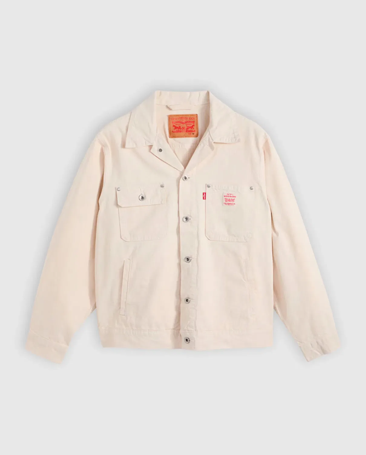 Мужская куртка хлопковая Levi's, Cream — фото 3