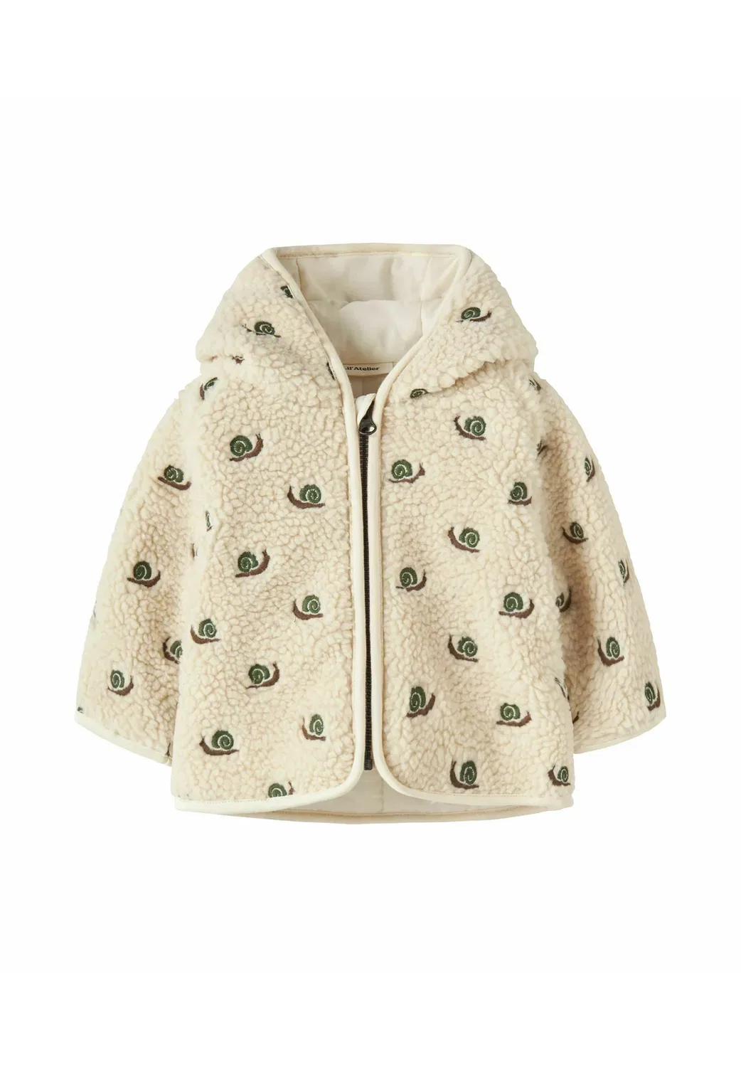 Куртка из шерпы, плюшевая, флисовая Lil' Atelier, Turtledove