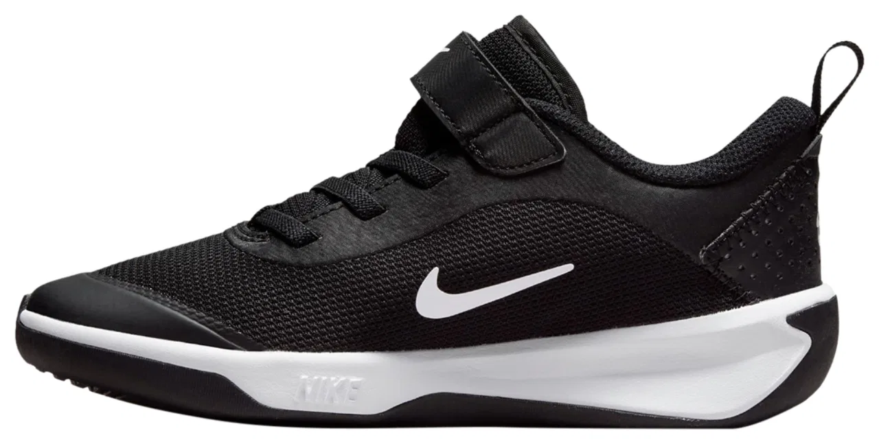Детские кроссовки для мальчиков с дышащей сеткой Omni Nike, Black/White — фото 2