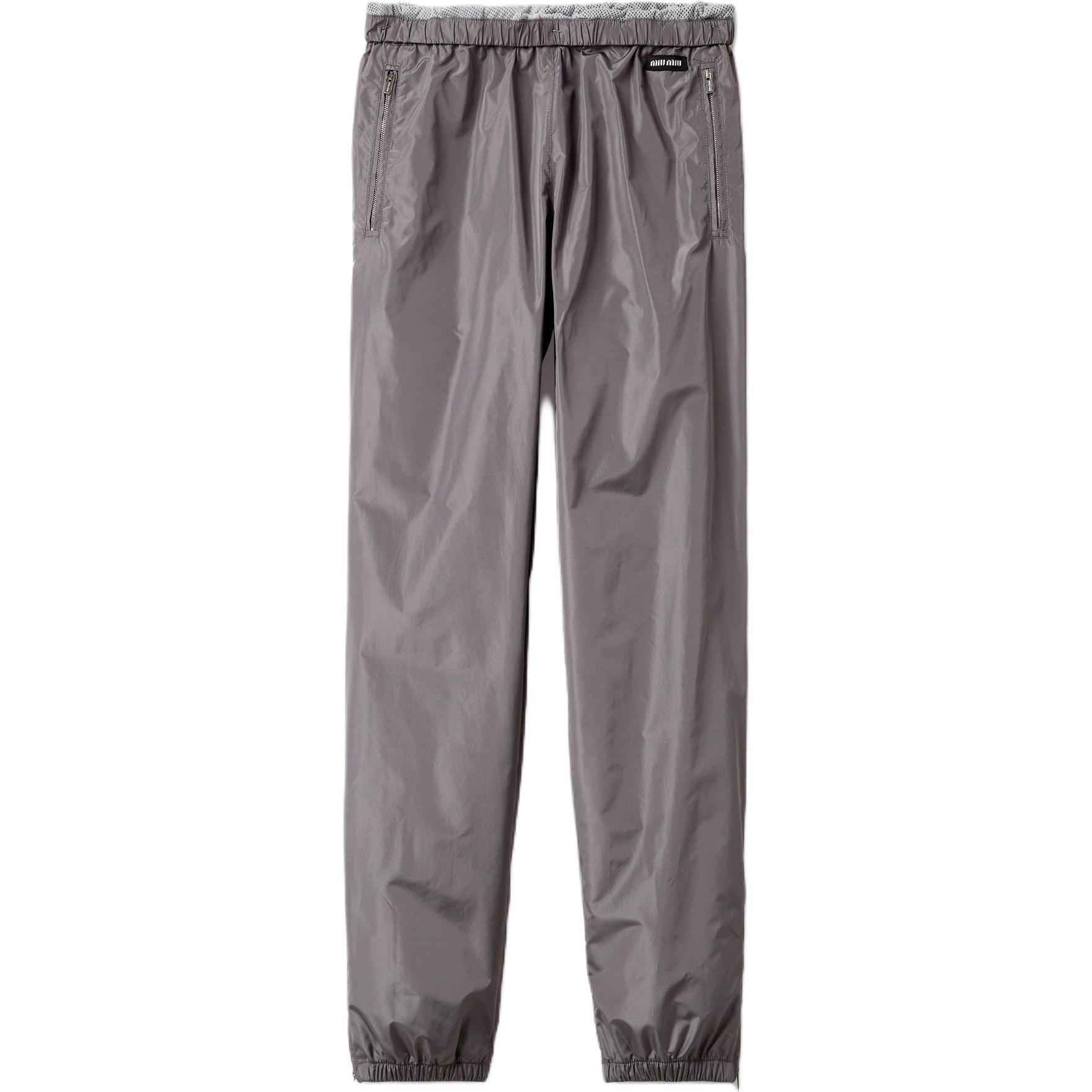 

Тренировочные брюки с нашивкой-логотипом MIU MIU, серый