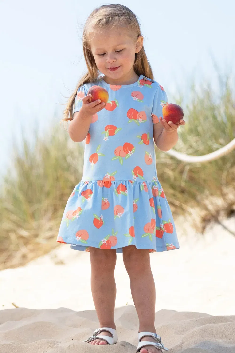 Платье с принтом Life's a Peach Kite, Blue — фото 2