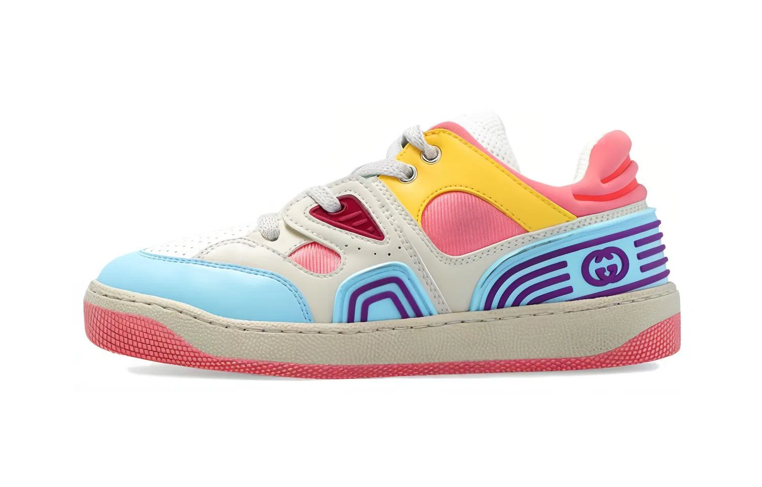 Детские кроссовки GUCCI Basket с низким верхом, GUCCI, Multicolor