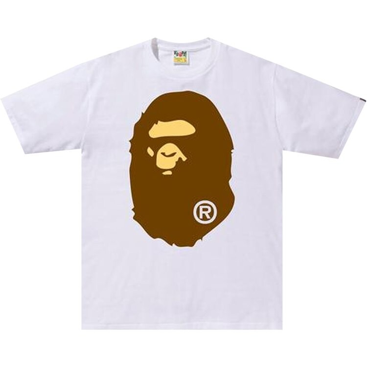 

Футболка BAPE Big Ape Head Tee 'White', белый