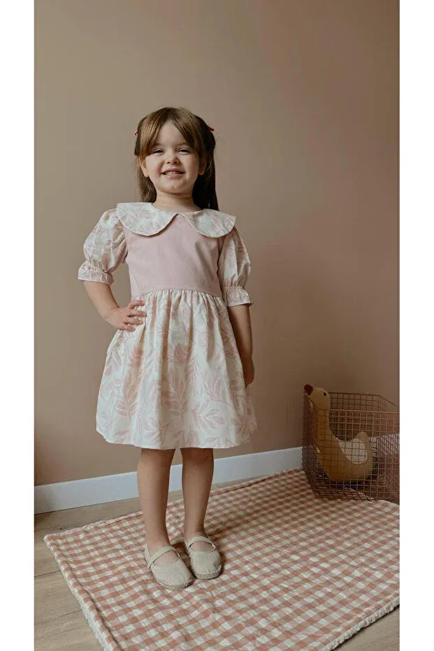 Детское платье для девочек хлопковое Acacia Dress Minimer Baby Kids, Pink