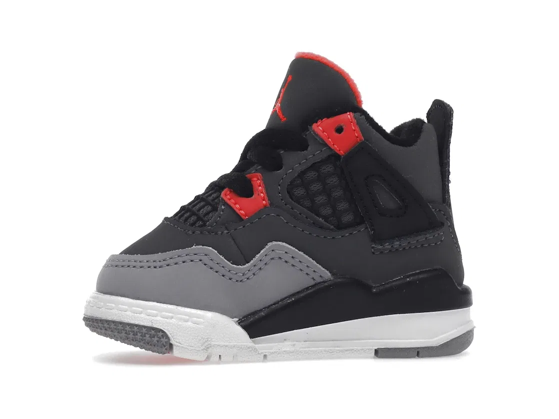 Детское кроссовки Lifestyle Jordan 4 Retro Infrared, Dark Grey/Infrared 23-Black-Cement Grey — фото 3