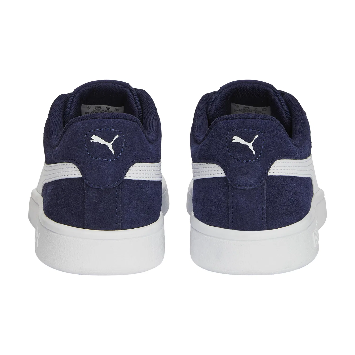 Детские кроссовки с кожаным верхом Smash 3.0 SD Jr Puma, Blau Weiss Blau — фото 4