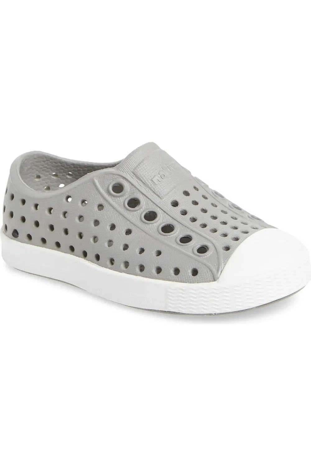 Кроссовки детские водостойкие slip-on Jefferson Native Shoes, Pigeon Grey/Shell White