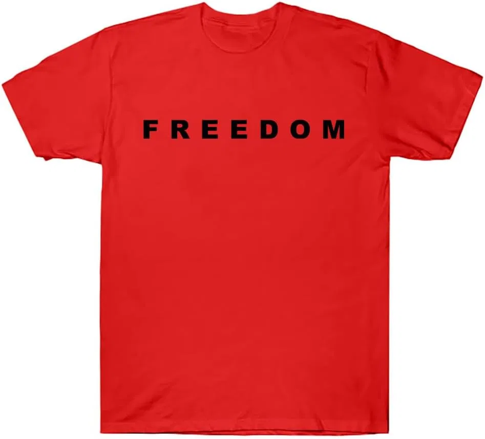 Женская футболка с принтом Freedom Flash Apparel, Red