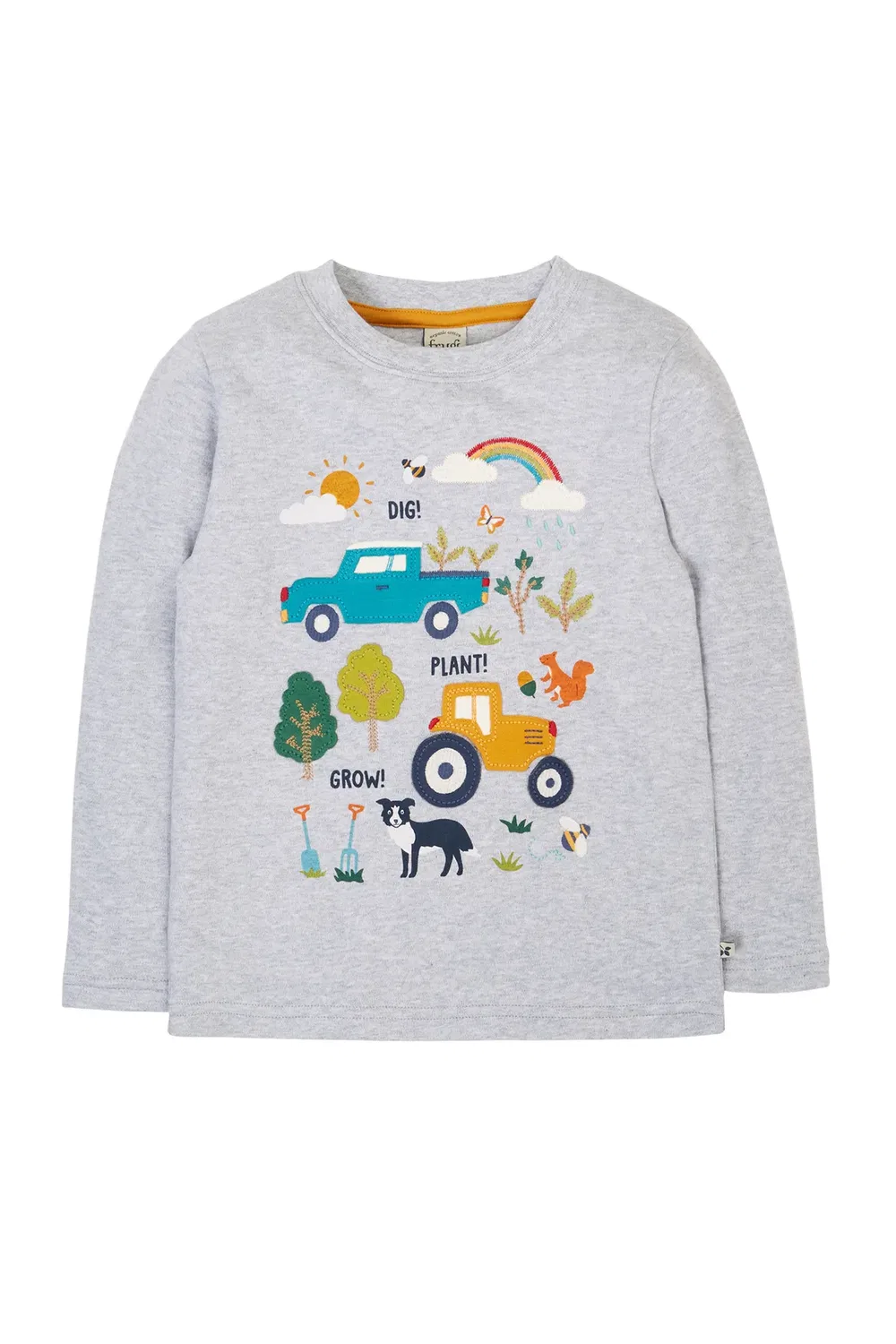 Детский топ с принтом Adventure Frugi, Grey