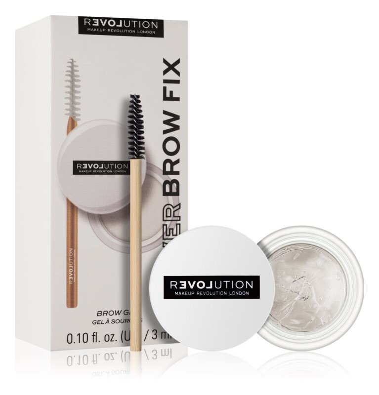 

Гель для бровей с кисточкой Revolution Relove Power Brow, оттенок Clear 3 мл