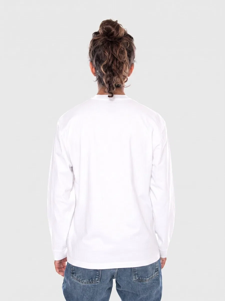 Футболка LEVI'S LS WORKWEAR TEE JET NEUTRAL белого цвета — фото 3