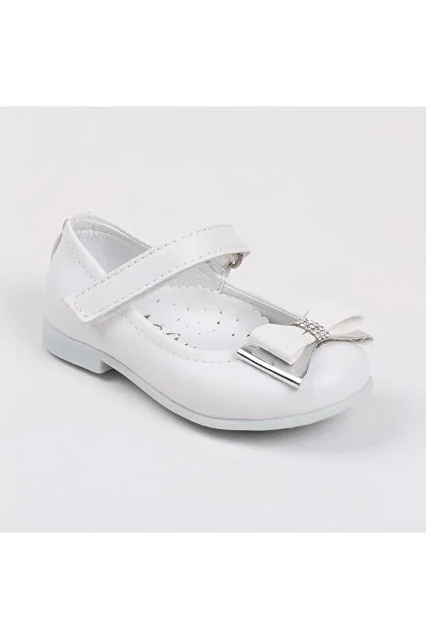 Детские балетки для девочек с коротким каблуком Findify Store, White — фото 2