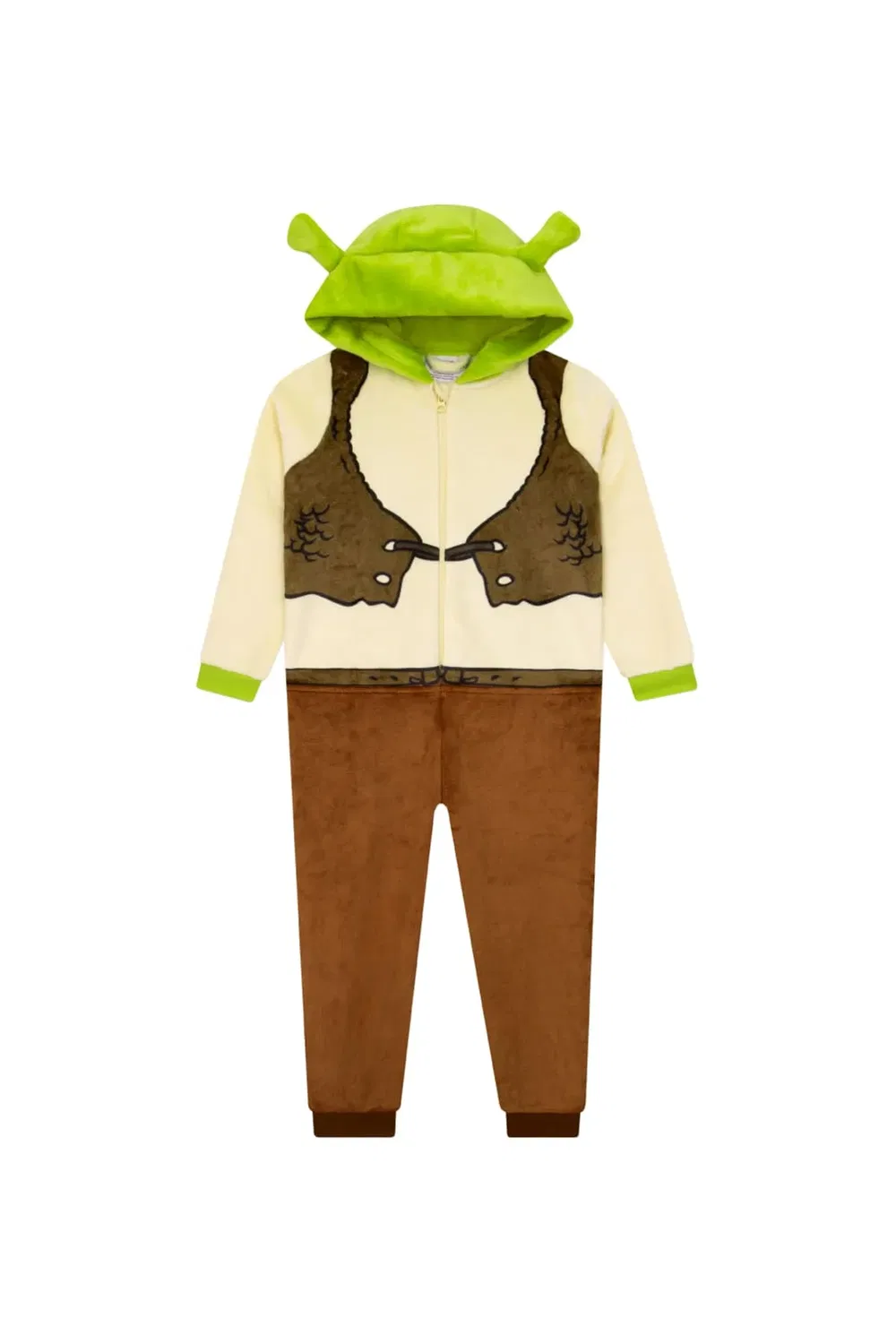 Детский комбинезон-пижама с капюшоном и 3D ушами Shrek Dreamworks, Multi