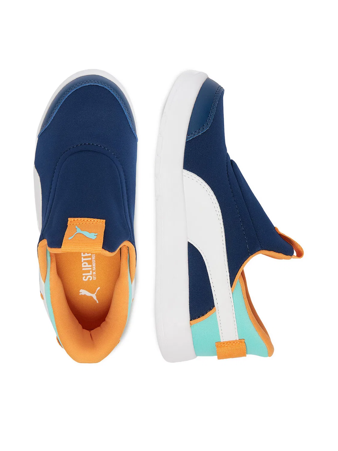 Кроссовки для мальчика Sliptech Puma, темно-синий — фото 4