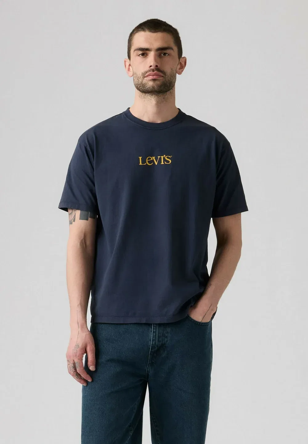 Футболка в винтажном стиле с графическим принтом 501 blues vw whi - футболка с принтом Levi'S, Record Swap Egret - Blues