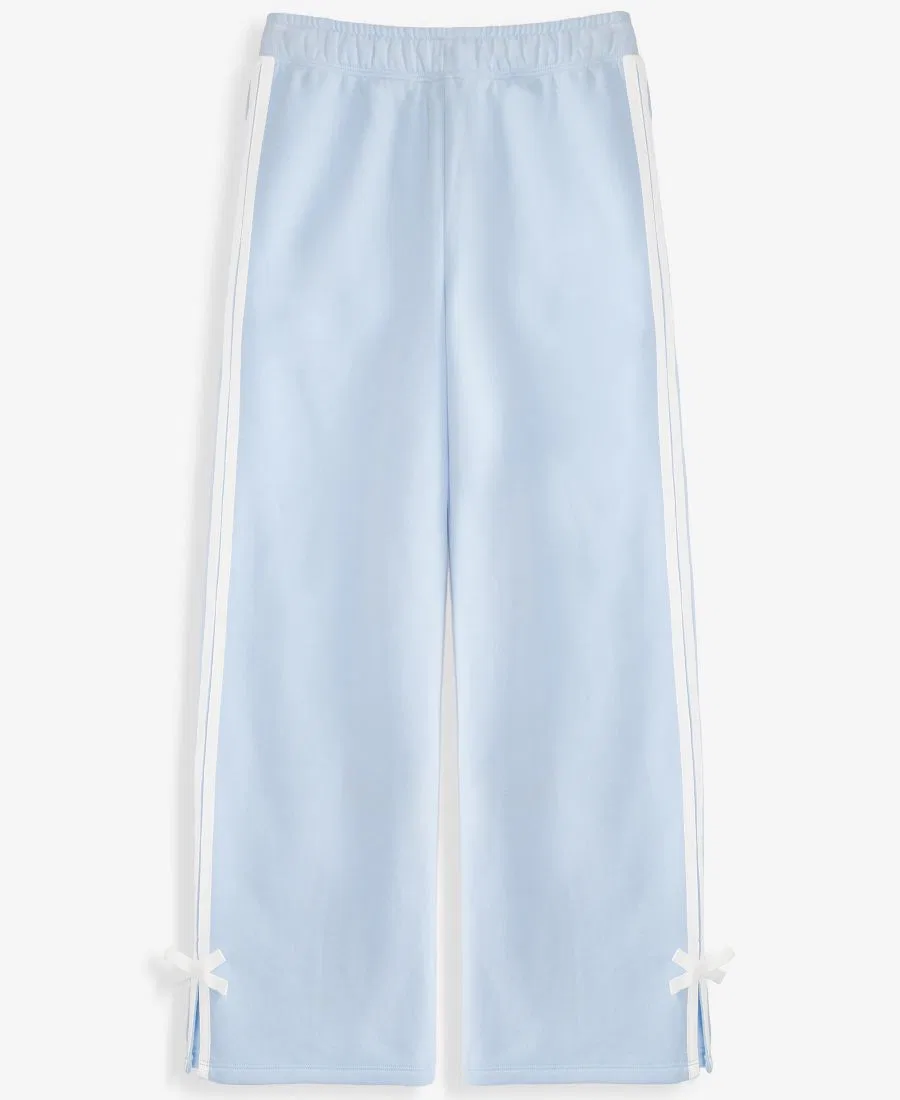 Штаны из флиса с широкими штанинами, с бантами Epic Threads, True Light Blue