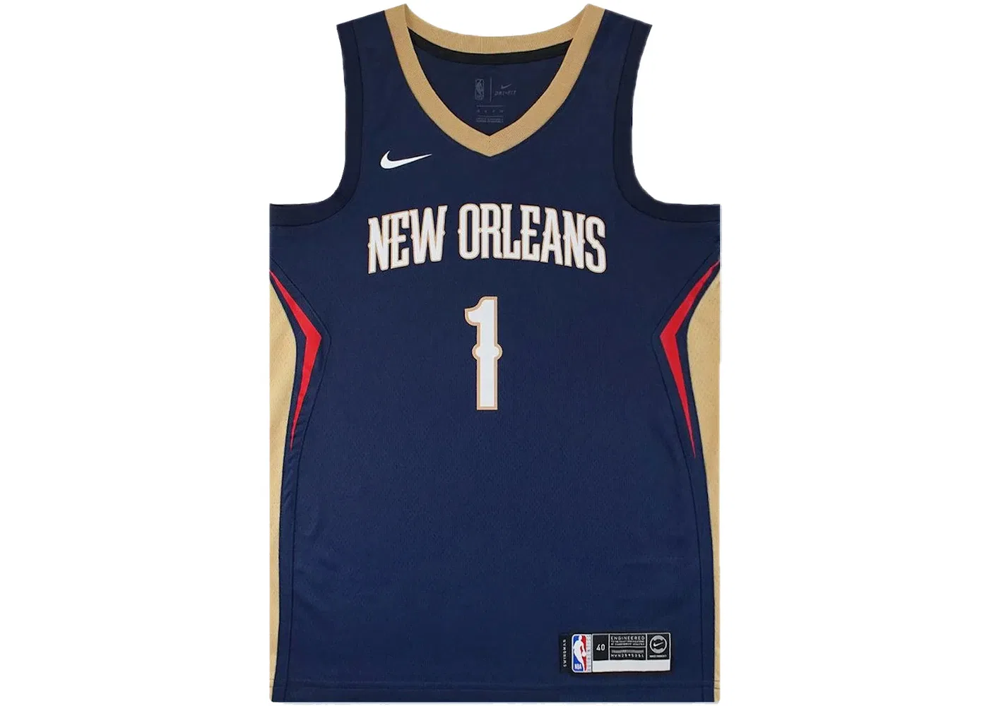 Мужская джерси Nike Zion Williamson Pelicans Icon Edition, College Navy