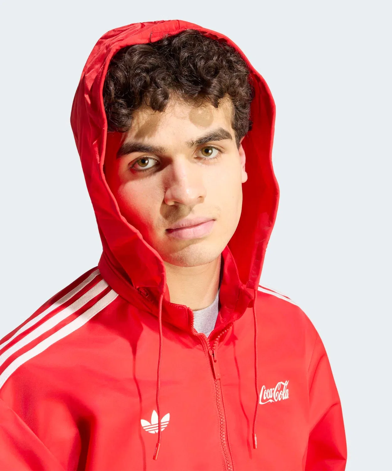 Мужская куртка из нейлона с принтом Coca-Cola Classic Sport Nike Adidas Originals, Red — фото 3