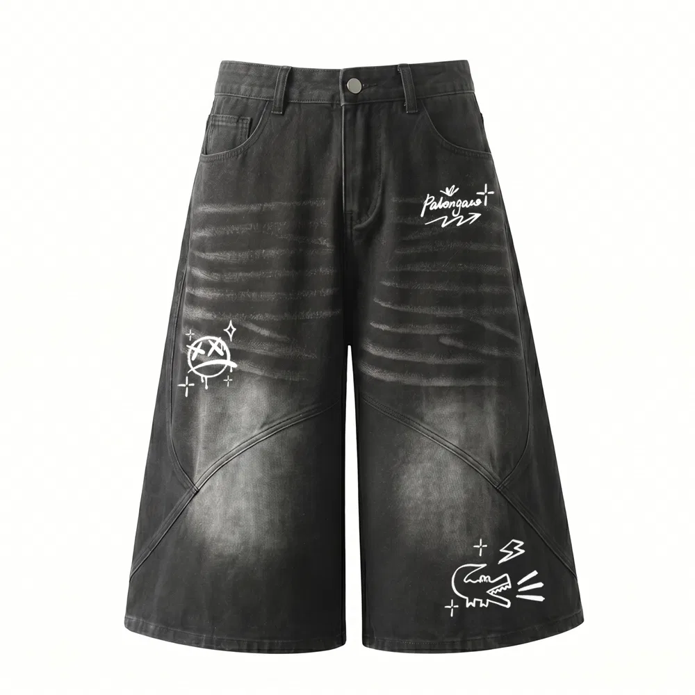 Детские джинсовые шорты прямого кроя Denim Shorts, PAL ONGACO, Black