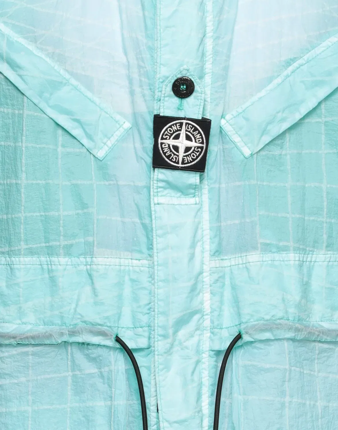 Мужское пальто из техноткани с капюшоном Stone Island, светло-зеленый — фото 4
